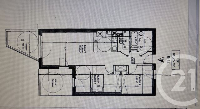 Appartement T3 à louer BEGLES